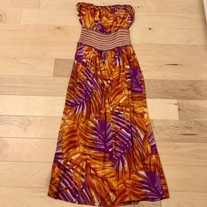 BCBGMaxAzria silk maxi dress